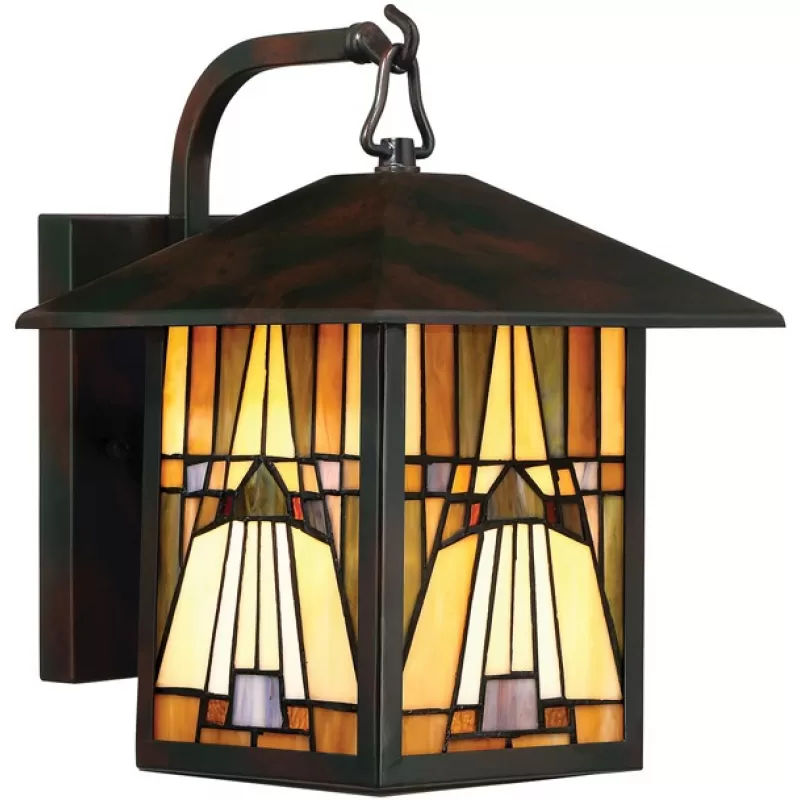 Стеклянный настенный фонарь уличный Inglenook QZ-INGLENOOK2-M Quoizel Стеклянный настенный фонарь уличный Inglenook QZ-INGLENOOK2-M Quoizel