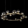 Стеклянный подвесной светильник Molecule 10139/1200 форма шар Loft It