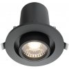 Точечный светильник Hidden DL045-01-10W4K-B цилиндр черный Maytoni