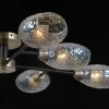 Стеклянная потолочная люстра Barclay OMD9901-DIA75 gold прозрачная DeLight Collection