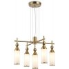 Стеклянная подвесная люстра HIGH LIGHT LH55276 цилиндр белая Ambrella