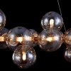 Стеклянный подвесной светильник Dallas MOD547PL-25G форма шар бежевый Maytoni