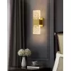 Стеклянное бра Wall lamp WB029 gold прозрачное DeLight Collection