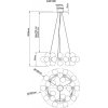 Стеклянная подвесная люстра  91GH-025 форма шар белая Garda Decor