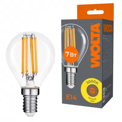 Лампочка светодиодная  WF-G45-7W3KE14 Wolta