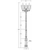 Стеклянный наземный фонарь ALBORG L 79710LB/E7 02 Bl прозрачный Oasis Light