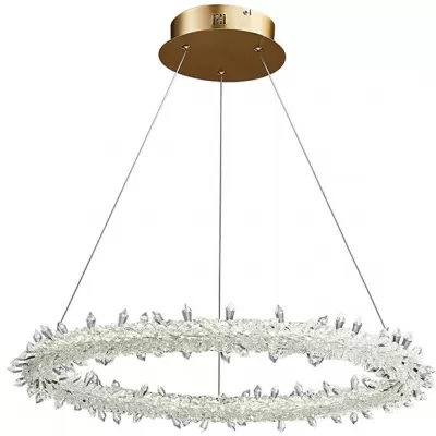 Стеклянная подвесная люстра MD-012 MD-0120B-60 gold DeLight Collection