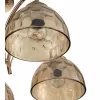 Стеклянная потолочная люстра Mallow 665/5P цвет янтарь Escada