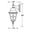 Стеклянный настенный фонарь уличный QUADRO M lead GLASS 79902MlgY Bl прозрачный Oasis Light