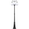 Наземный фонарь GLOBO S 88209SB/10/down Bl белый форма шар Oasis Light