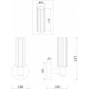 Стеклянное бра Ambra FR5167WL-01BS цилиндр прозрачное Freya