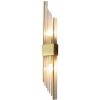 Стеклянное бра Wall lamp 88067W brass прозрачное DeLight Collection