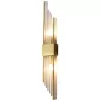 Стеклянное бра Wall lamp 88067W brass прозрачное DeLight Collection
