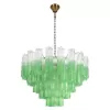 Стеклянная подвесная люстра Murano 10580/800 Clear green прозрачная Loft It Стеклянная подвесная люстра Murano 10580/800 Clear green прозрачная Loft It