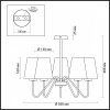 Стеклянная потолочная люстра Olivia 3791/5C белая Lumion