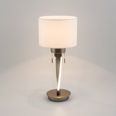 Интерьерная настольная лампа Titan 993 белый / никель Bogate's