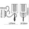 Стеклянное бра Эллегия 303022601 цилиндр прозрачное MW-Light