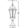 Стеклянный наземный фонарь ASTORIA 1 L 91304L Bl прозрачный Oasis Light