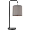 Интерьерная настольная лампа Elsa 8037/1T цилиндр серый Lumion
