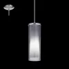Стеклянный подвесной светильник Pinto Nero 90304 белый цилиндр Eglo
