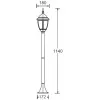 Стеклянный наземный фонарь ARSENAL S 91206S Bl прозрачный Oasis Light