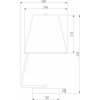 Интерьерная настольная лампа Amaretto 01165/1 хром конус бежевый Eurosvet