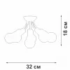 Потолочная люстра  V3927-0/6PL Vitaluce