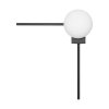 Стеклянный настенный светильник Meridian 10132/A Black форма шар белый Loft It