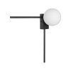 Стеклянный настенный светильник Meridian 10132/A Black форма шар белый Loft It