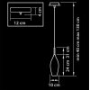 Стеклянный подвесной светильник PENTOLA 803020 белый Lightstar