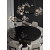 Стеклянная подвесная люстра Art Deco Bubble 8828P/L black/clear прозрачная форма шар DeLight Collection