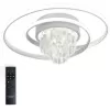 Стеклянная потолочная люстра Crystal LED LAMPS 81115/1C белая Natali Kovaltseva
