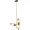 Стеклянный подвесной светильник Sorno MT9056-4H brass прозрачный DeLight Collection
