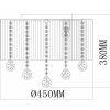 Потолочная люстра Жаклин 465016906 бежевая MW-Light