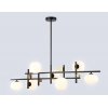 Стеклянная потолочная люстра High Light LH51017 белая Ambrella