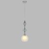 Стеклянный подвесной светильник Ganna 8294/1A белый конус Lumion
