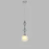 Стеклянный подвесной светильник Ganna 8294/1A белый конус Lumion