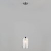 Стеклянный подвесной светильник 50001 50001/1 хром цилиндр белый Eurosvet