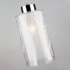 Стеклянный подвесной светильник 50001 50001/1 хром цилиндр белый Eurosvet