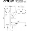 Стеклянный интерьерная настольная лампа Рунд CL205820N белый форма шар Citilux