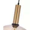 Стеклянный подвесной светильник Dubbel 4358-1P цвет янтарь F-Promo
