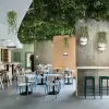 Стеклянный настенный светильник Jardin 10121W/B Dark grey форма шар белый Loft It