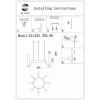 Стеклянная подвесная люстра Ettore SL1235.303.08 прозрачная цилиндр ST Luce