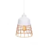 Подвесной светильник Bagsy LDP 7933 WT конус желтый Lumina Deco