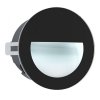 Стеклянный встраиваемый светильник уличный Aracena 99576 круглый черный Eglo