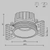 Точечный светильник Round DL058-12W4K-TRS-W белый Maytoni