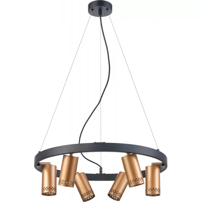 Подвесной светильник Moto VL5784P06 цвет золото цилиндр Vele Luce Подвесной светильник Moto VL5784P06 цвет золото цилиндр Vele Luce