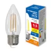 Лампочка светодиодная филаментная Optima Филамент LED-C35-5,5W/3000K/E27/CL/SLF Volpe