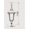 Стеклянный уличный светильник подвесной  79755L Bl прозрачный Oasis Light