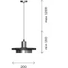 Подвесной светильник Oltarno SL1212.403.01 конус белый ST Luce